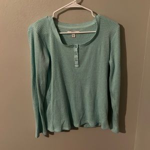 Teal pj top, lightweight small